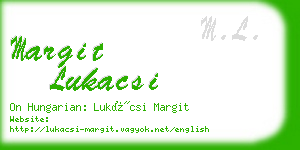 margit lukacsi business card